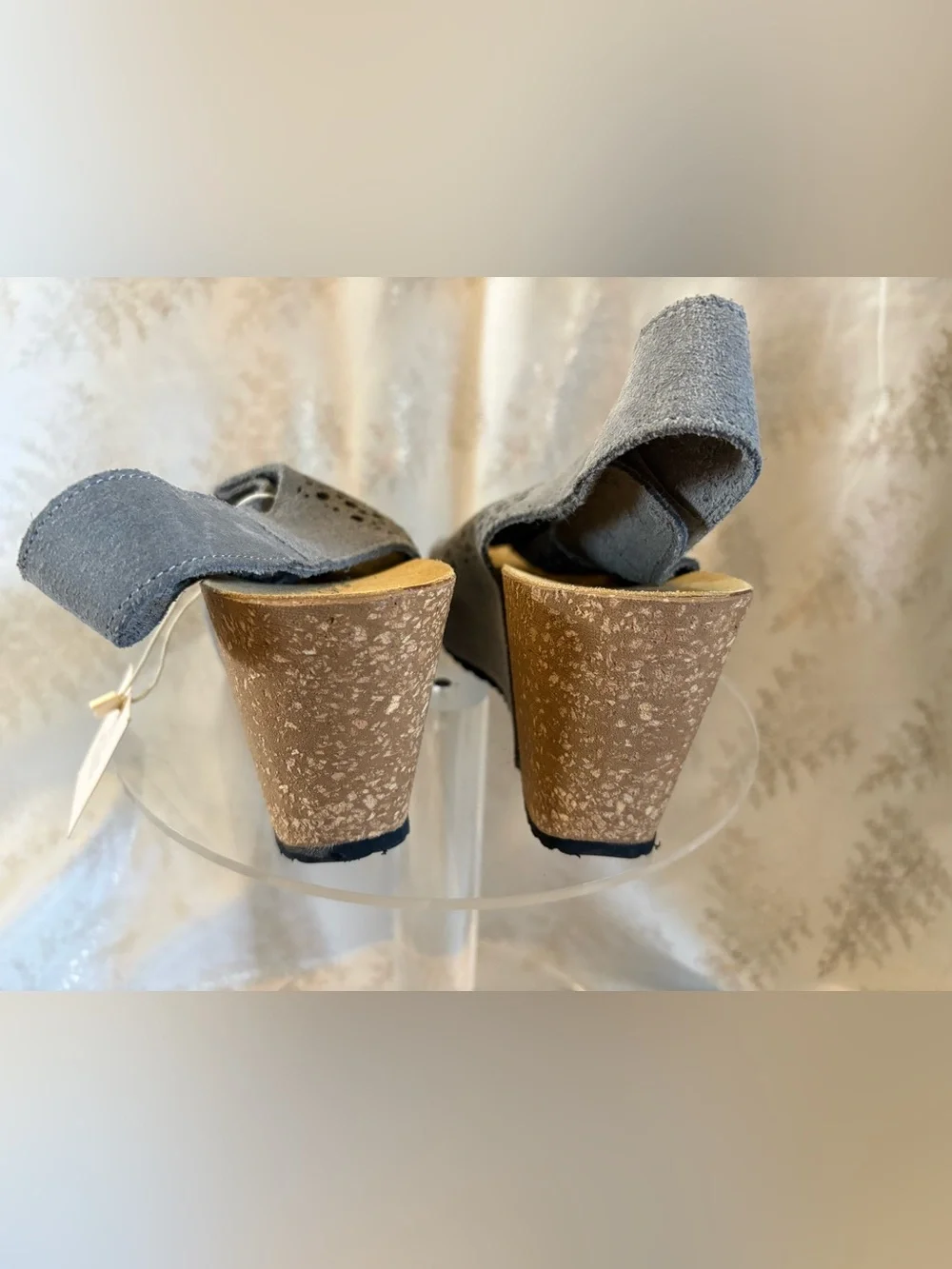 A. Giannetti Made in Italy Suede Wedge Sandals